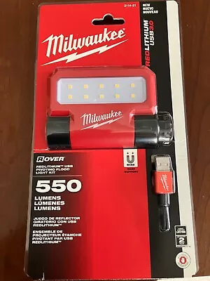 Milwaukee Rover Usb Pivoting Flood Light Kit 2114-21 550 Lumens • $39.99