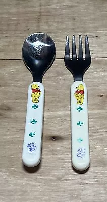 Vintage Winnie The Pooh Spoon & Fork Set The First Years  • $6.99