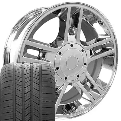 20  Wheel Tire SET Fit Ford F-150 Harley Style 5 Lug Chrome Rims GY Tires 3410 • $2435