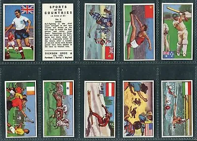 £0.99 • Buy Dickson Orde 1962 - Sports Of The Countries - Pick Your Card