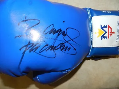 Manny Pacquiao Autographed Boxing Glove Manny Coa  Look  • $249.99