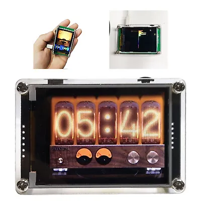 Upgrade 2.4  Voice Controlled Music Tube Clock VU Meter Spectrum  HD LCD Display • $29.02