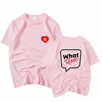 Kpop TWICE T-shirt What Is Love Concert Tshirt Momo Sana Tzuyu Mina Tee • $12.89