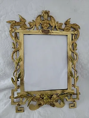 $269.99 • Buy Antique Gothic Rococo Cast Iron Griffins & Frog Ornate Frame 11x17 
