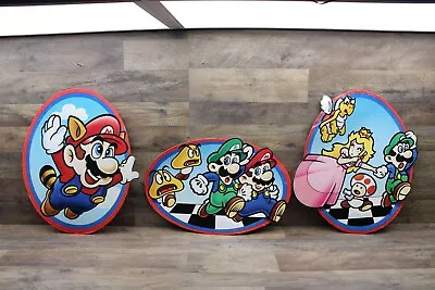 3- 1990 Super Mario Bros 3 Mcdonald's Display Store Signs For Nintendo Nes • $1274.96