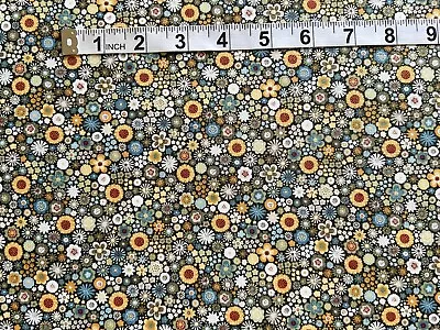 'Autumn DaysMini Floral'  Makower Patchwork/craft Cotton • £1.99