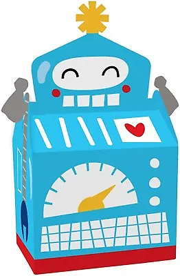 Big Dot Of Happiness Gear Up Robots Treat Box Party Favors Goodie Gable Boxes • $6