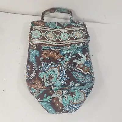 Vera Bradley Quilted Insulated Lunch Bag Box Java Blue Floral Paisley Print • $17.99