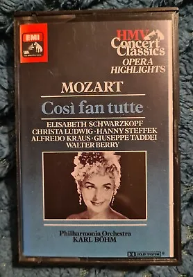 Mozart: Cosi Fan Tutte Highlights • Karl Böhm Elisabeth Schwärzkopf 1981 UK HMV • £1.48