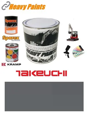 Takeuchi Dark Grey Excavator Paint High Endurance Enamel Paint 1 Litre Tin • £35