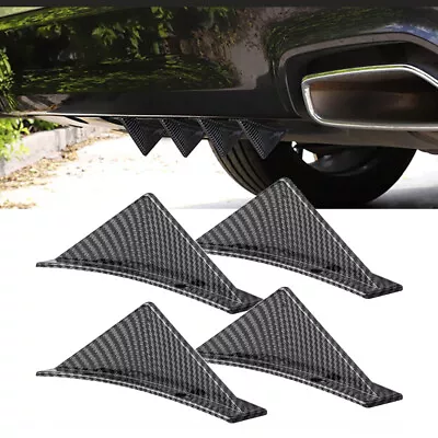 For Mazda 2 3 6 Mx-5-miata Rear Bumper Lip Diffuser Spoiler Splitter 4 Shark Fin • $14.72