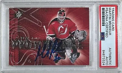 Martin Brodeur Auto Card Upper Deck #88 2000 New Jersey Devils PSA Encap • $127.99