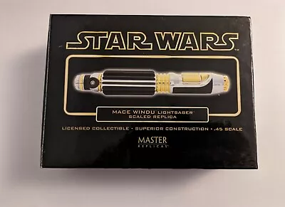 Star Wars Master Replicas .45 Scaled Mace Windu Lightsaber SW-302 • £95