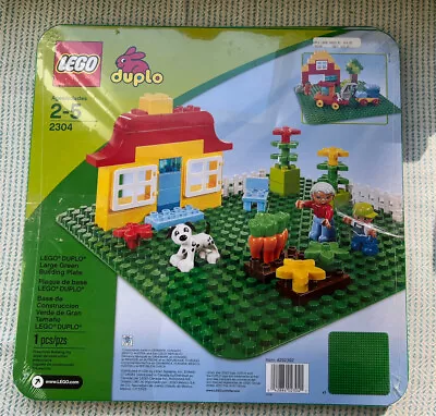 Lot 2x - Lego Duplo Large Green Base Building Plate 2304 -  15” X 15” NEW • $23.61