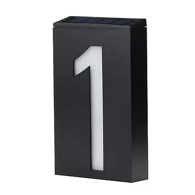 Solar House Number Light  Illuminated Address Plaque For Houses Address S4B2 • £19.69