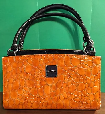 Amber MICHE Classic Bag Purse Handbag And Classic Shell Amber Silver 2011 • $14.99