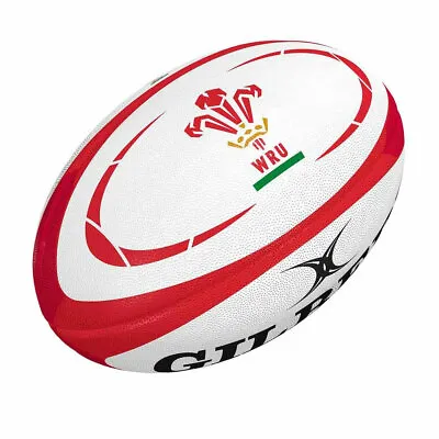 GILBERT Wales Mini Rugby Ball [white/red] • £12.30