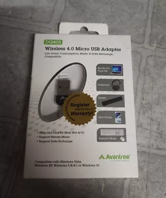 Avantree DG40S Wireless 4.0 Micro USB Adapter USED • $7.95