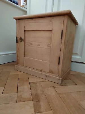 £80 • Buy Antique Victorian Pitch Pine Rustic Wooden Pot Cupboard Hall Bedside Lamp Table
