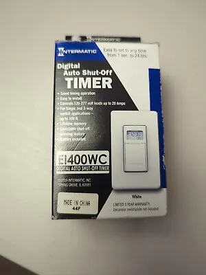 Intermatic EI400WC Programmable Electronic Countdown In-Wall Timer White • $25