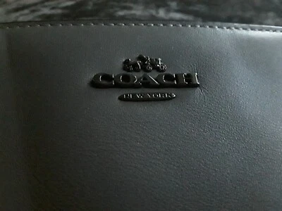 £35.99 • Buy Slim Leather Ladies Purse/wallet By Coach Grey