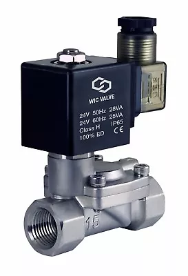 1/2  Slow Closing Anti Water Hammering Electric Solenoid Process Valve 24V AC  • $79.99