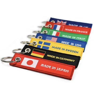 Made In Jet Tag Key Tag Keychain For Cars Motorcycles Scooters & Gifts • $8.95