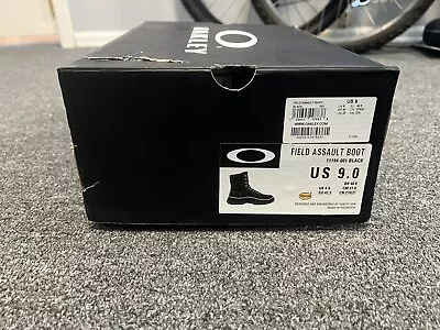 Oakley Assault Boots Black Size 9 D Leather/Nylon Hot Weather Combat Boots NIB • $70