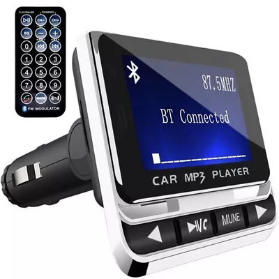 Bluetooth Audio Aux MP3 Music Player Adapter LCD Screen Handsfree Auto Car FM • $21.50