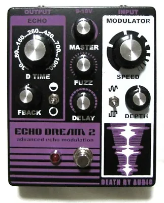 Used Death By Audio Echo Dream 2 Echo Modulation Guitar Effects Pedal • $219