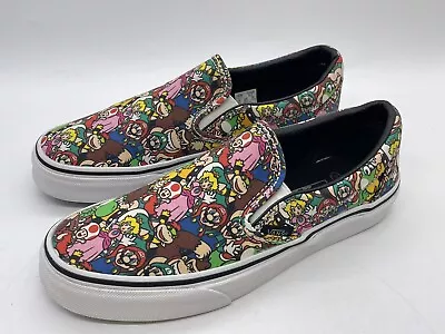 VANS Classic Slip-On Nintendo X Super Mario Bros Sneaker Shoes Size 5 M 6.5 W • $45