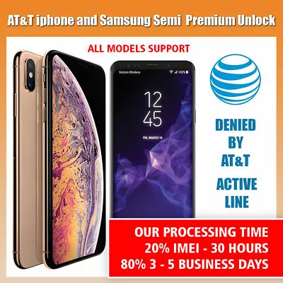 SEMI PREMIUM AT&T Factory Code Service For IPhone And Samsung Devices • $10