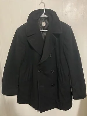 Military US Navy Sterlingwear Of Boston Blue Wool Pea Coat 44 Vintage • $100