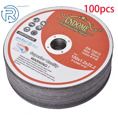 100 Pack 6 ×.045 ×7/8  Cut-off Wheel - Metal & Stainless Steel Cutting Discs New • $58.58