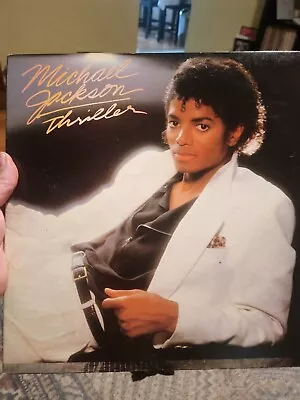 Michael Jackson Thriller Produced By Misprint Error Cover Vinyl Record 1982 VG+ • $250