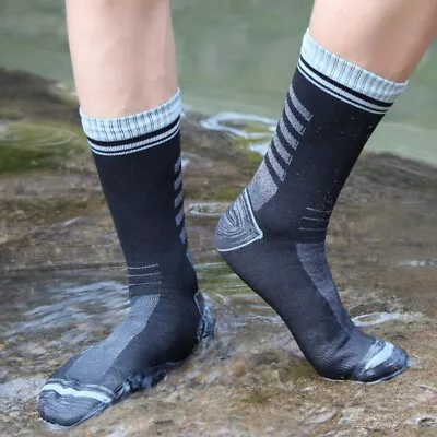 Waterproof Socks Breathable Outdoor Sports Hiking Wading Camping Skiing Sock • £12.04