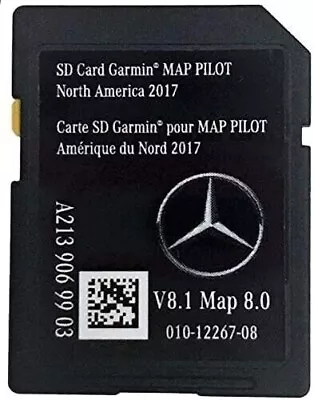2017 2018 Mercedes V8.1 A2139069903 GPS Navigation SD Card Garmin Map Pilot • $39.99