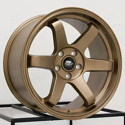 MST MT01 18x9.5 5x100 35 Bronze Wheels(4) 73.1 18  Inch Rims • $805.50