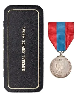 Elizabeth II Imperial Service Medal ALBERT ANNAN BARNET In Case • £39.95