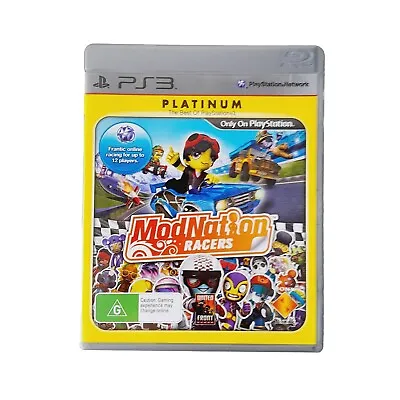 Mod Nation Racers PS3 PlayStation 3 With Manual  • $8.47