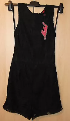 Motel Rocks Lola Playsuit Black Lace BNWT Size: Medium • $12.42