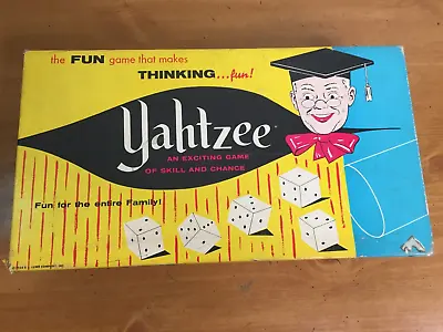 1961 YAHTZEE Game No. 950 - Some Box Wear & Minor Damage - Some Score Pads Used • $16.16