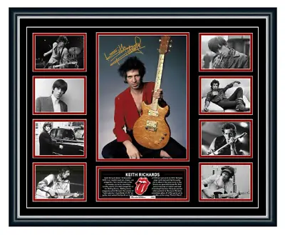 Keith Richards The Rolling Stones Signed Photo Limited Edition Frame • $129.99