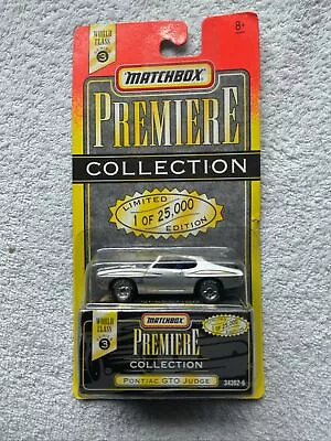 Matchbox Premiere Collection Pontiac GTO Judge Silver 1995 • $9.99