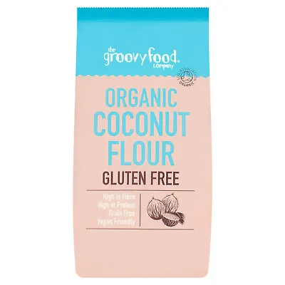 2x The Groovy Food Company Organic Coconut Flour 500g (1KG Total) Gluten Free • £8