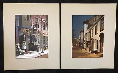 Vintage Nell Gwynn's House & Street Scene Foil Art Print Set Of 2 Unframed 8 X6  • £14.24