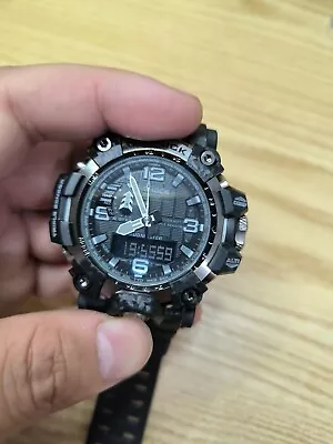 Casio G-Shock Mudmaster Tough Solar Radio Black Carbon Core GWG-2000 Watch03 • $56