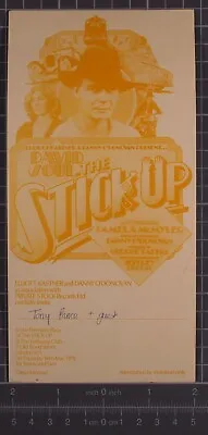 David Soul Invite Ticket Original Vintage Movie Premier Party The Stick Up 1979 • $32.64