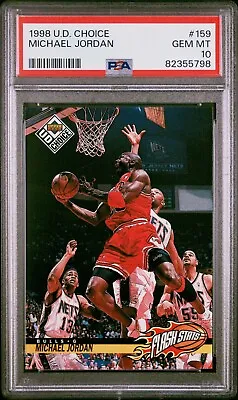1998 Upper Deck Choice Michael Jordan #159 PSA 10 GEM MINT • $61