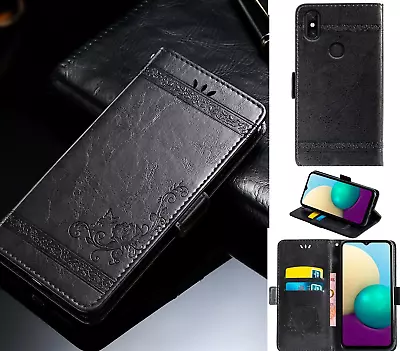 Xiaomi Mi Mix 3 Top Grain Finish Wallet Case Embossed Side Magnet • $7.95